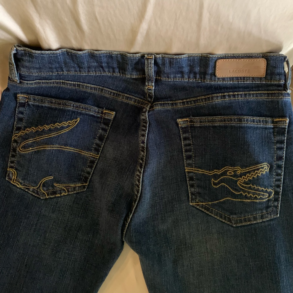 Lacoste Blue Boot Cut Jeans for Women